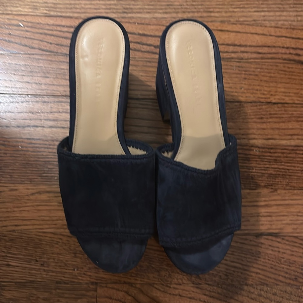 Veronica Beard Dessie Suede Platform‎ Sandal 10